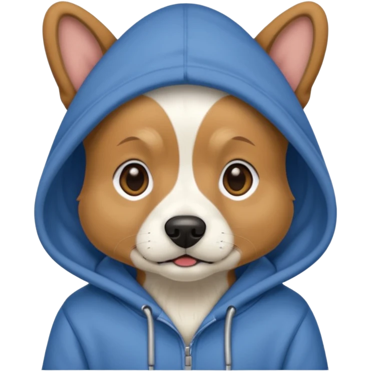 dog wearing a hoodie  emoji
