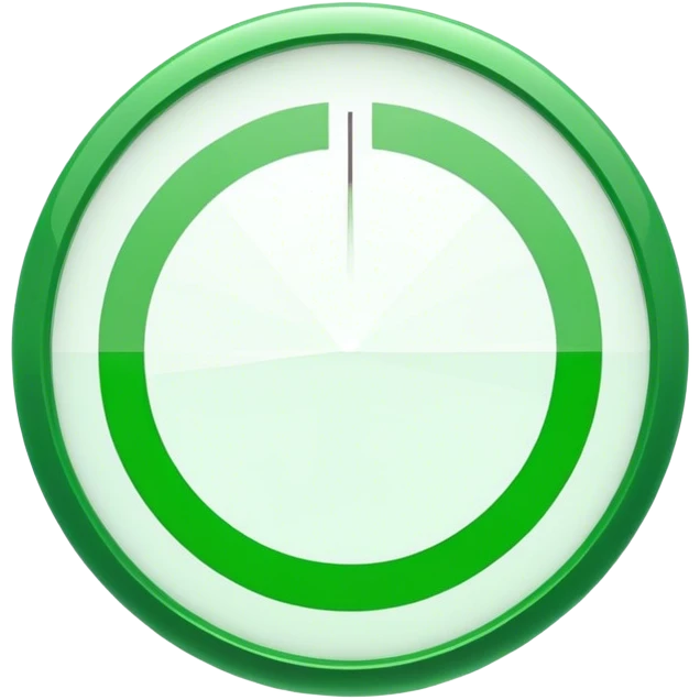 Green circle  chart emoji