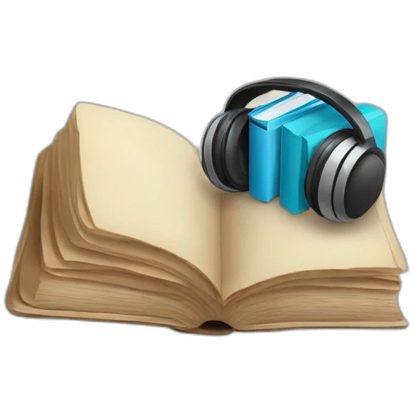 books and headphones emoji