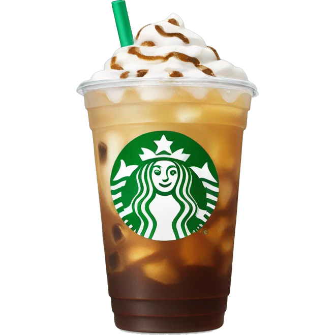 Starbucks iced drink emoji
