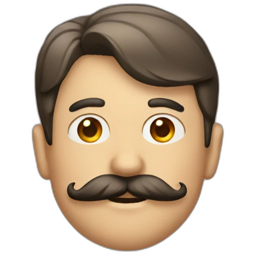 Mustache man  emoji