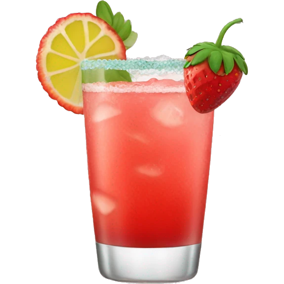 Strawberry margarita  emoji