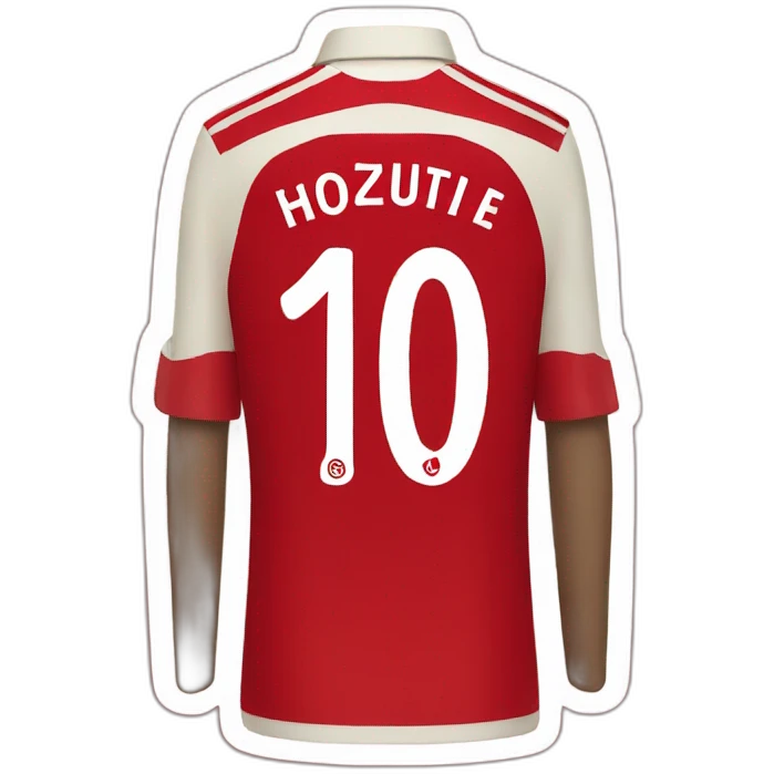 Arsenal home kit emoji