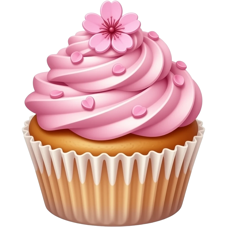 Sakura cupcake emoji