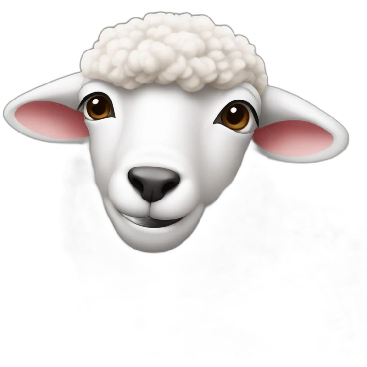 Mouton avec des jordans emoji