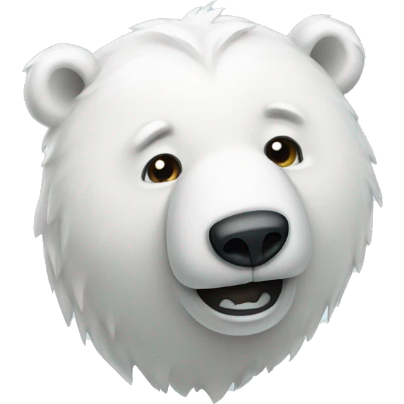 A crying polar bear emoji