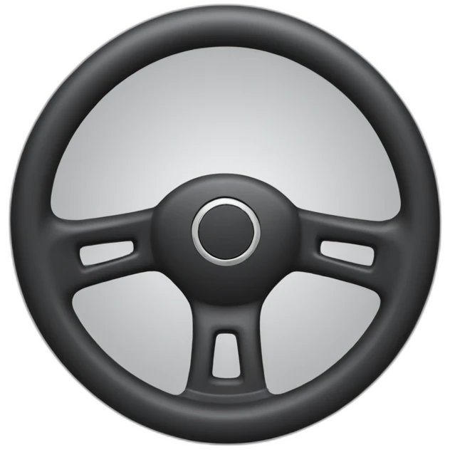 car steering wheel emoji