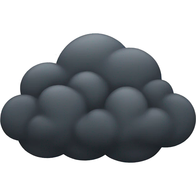 Dark cloud emoji