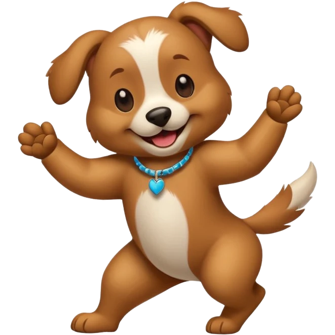 Chien qui danse  emoji