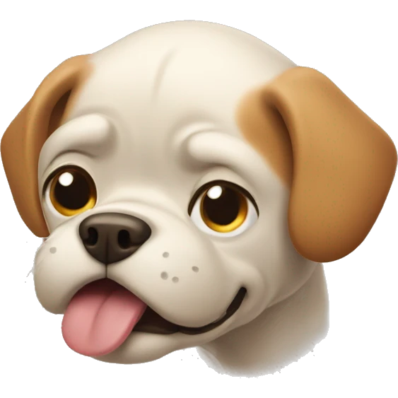 dog with a fart problem emoji