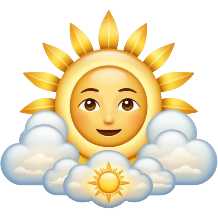 "Create a warm emoji representing morning spiritual awakening. Golden sunrise rays, soft light beams, peaceful clouds, or spiritual symbols like crosses, crescents, or light. No human figures - focus on light, warmth, and divine energy." emoji