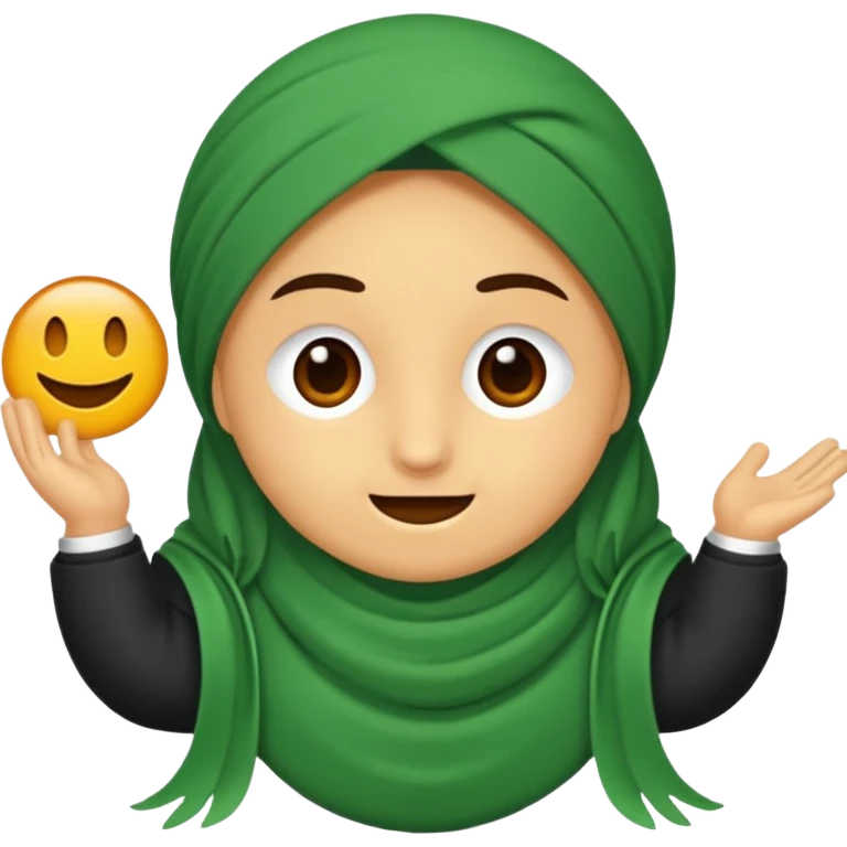 Kahkaha atan ve kocaman ağzı olan yeşil bir uzaylı kafası emoji