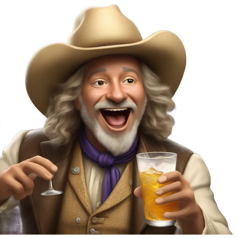 Buffalo Bill partying emoji