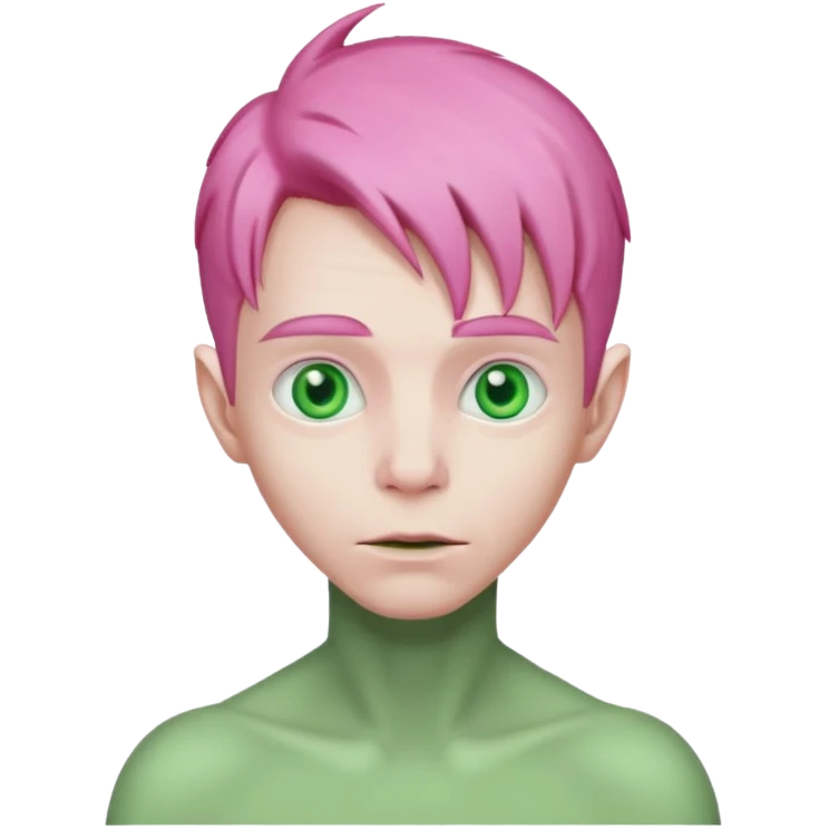 pink haired alien guy emoji