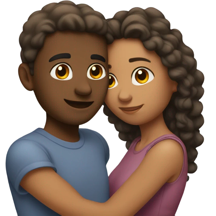 couple. hugging. love. emoji