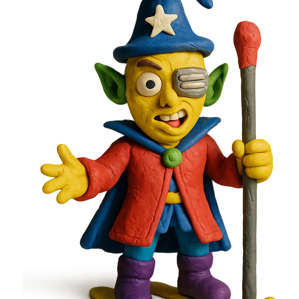 yellow guy showing off his fabulous outfit combining prince, alien, terminator, skater, skiier, and wizard elements, making a weird face, stylish and fabulous emoji