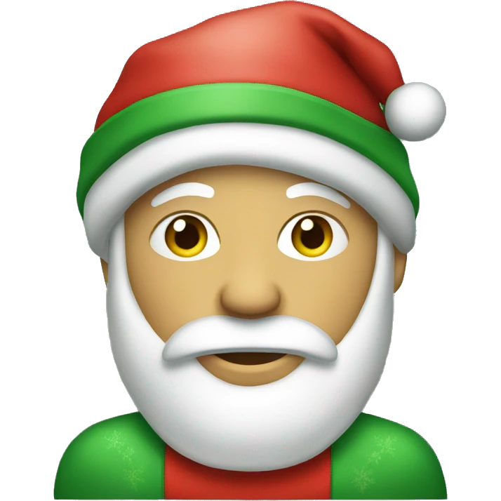 Red and green christmas theme emoji emoji