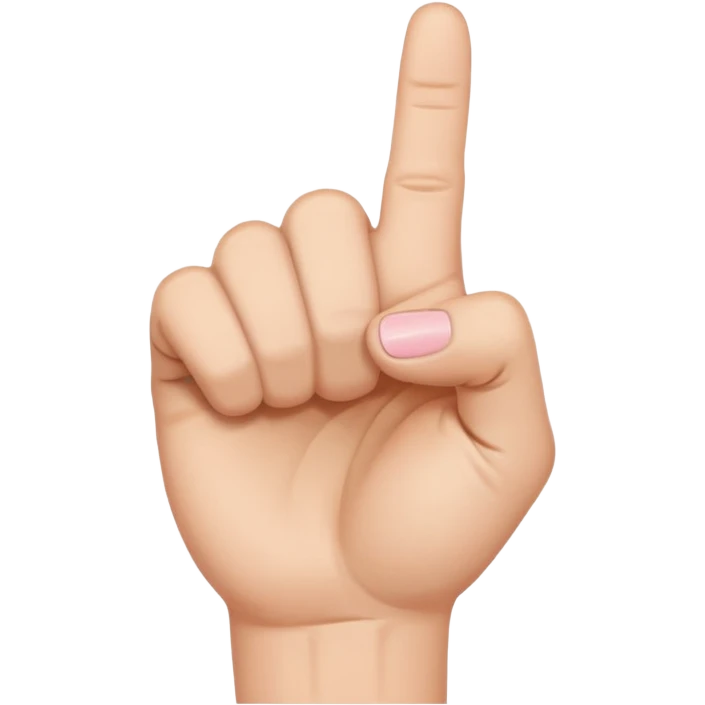 Closed fist with pinky finger sticking up emoji