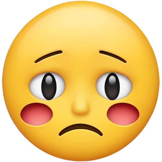 A emoji hiding its face while being sad/ disappointed  emoji