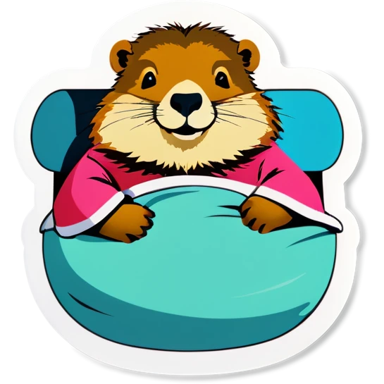 Marmot relax in hospital emoji