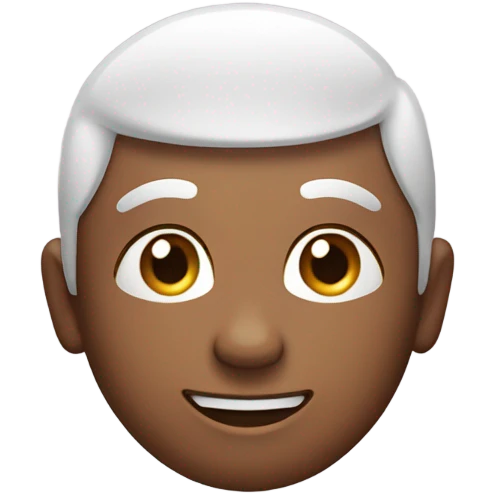 Smiling face with powder in front of it emoji