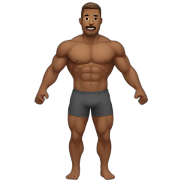 man's fitness chest emoji