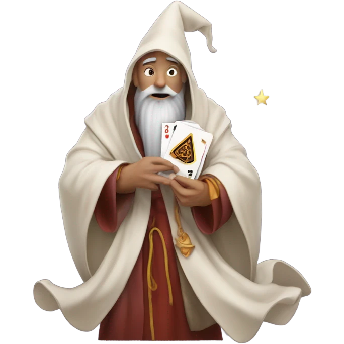 Wizard playing cards emoji