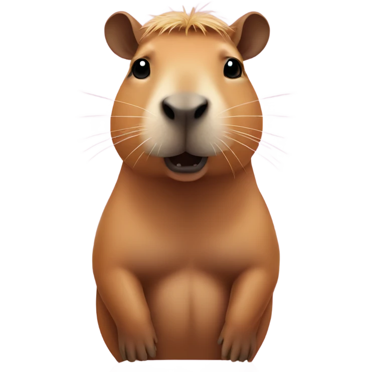 Capybara wearing a bikini emoji