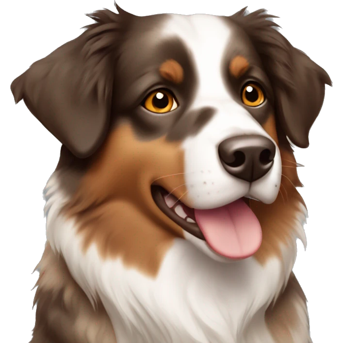Australian shepherd shades of brown emoji