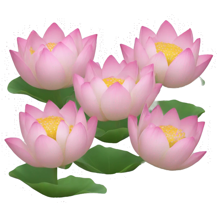 6 lotus flowers emoji
