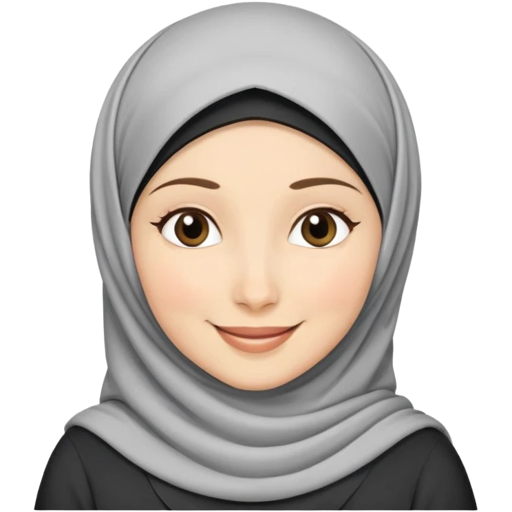 Perempuan hijab sendiri mengucapkan selamat malam emoji