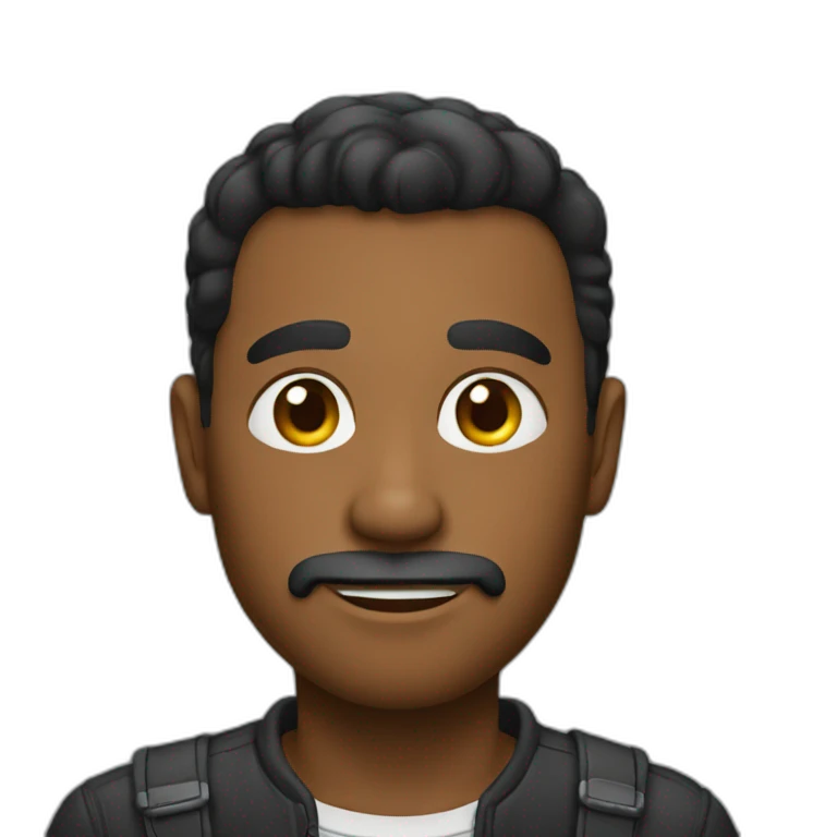 hombre negro emoji