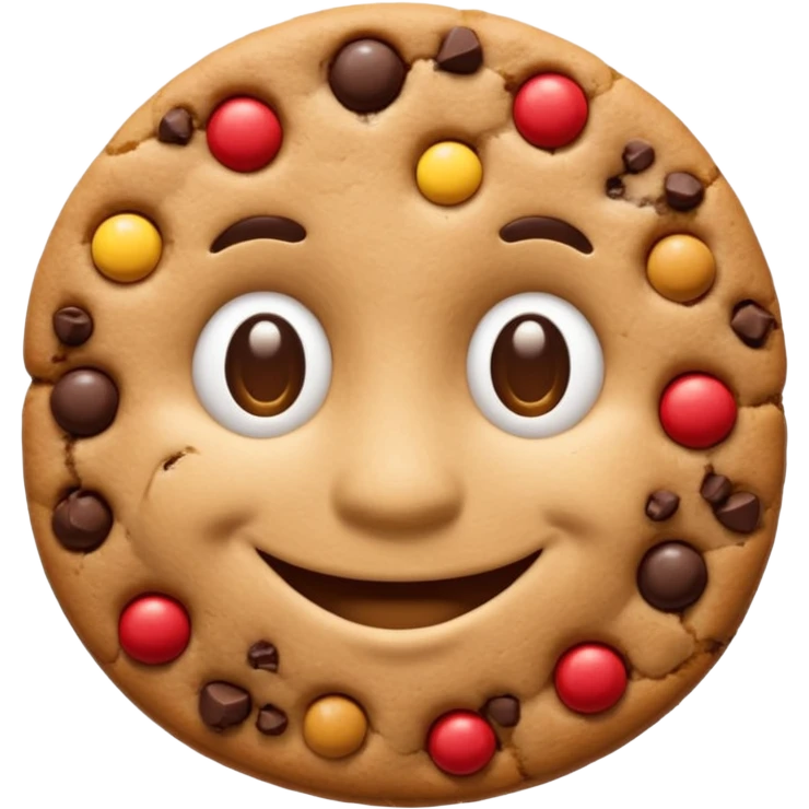 cookie man shape half body emoji