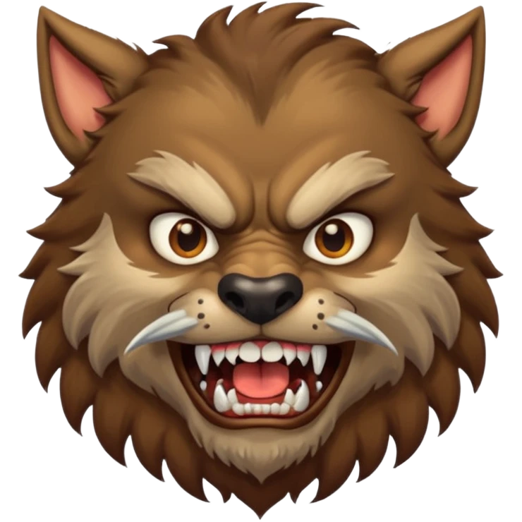 werewold with mustache  emoji