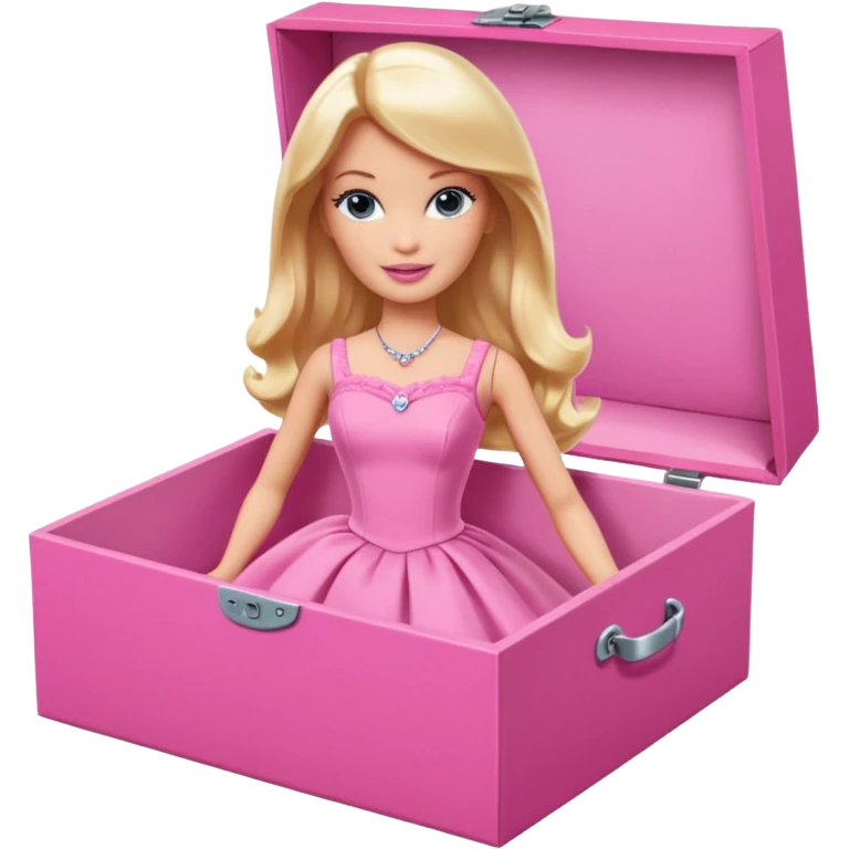 Barbie in a pink box emoji