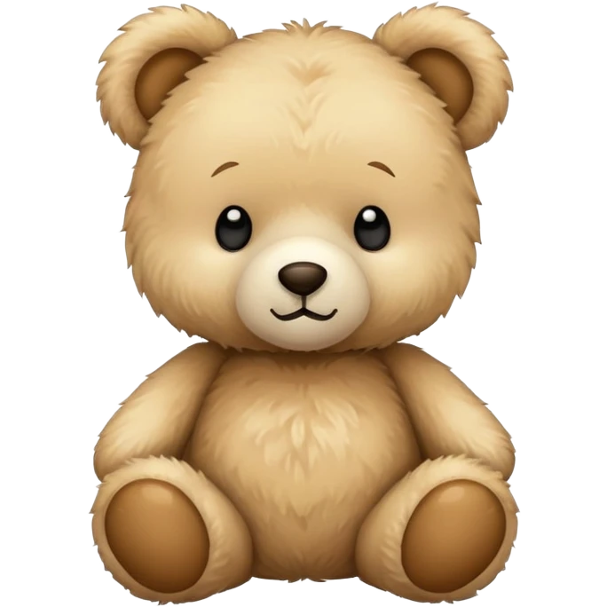beige teddy bear emoji