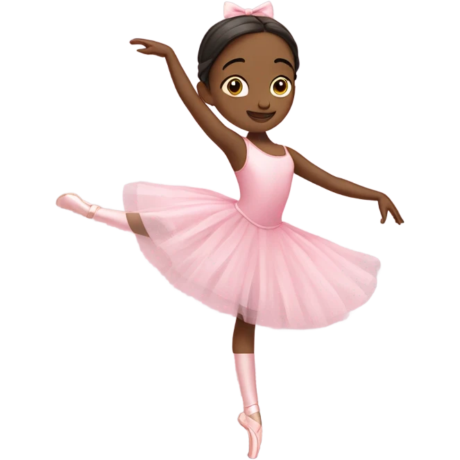 Girl ballet, pink, sweet  emoji