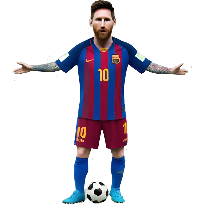 Messi con el mundial  emoji