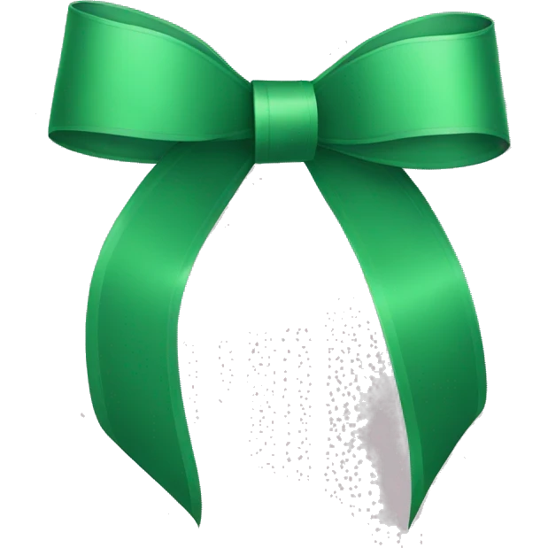 green ribbon emoji