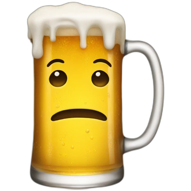 Not beer emoji