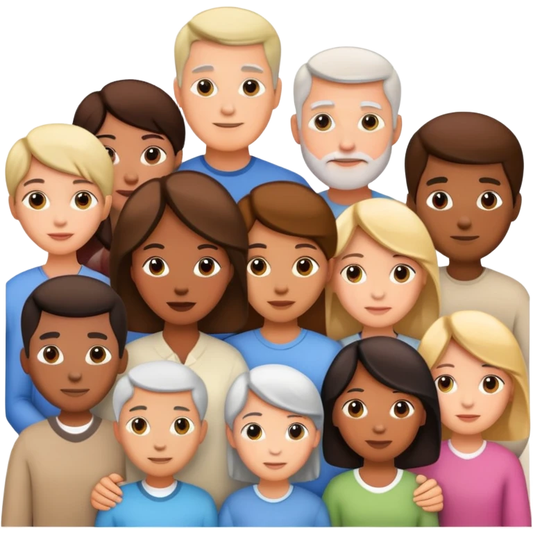 create big family with many people emoji