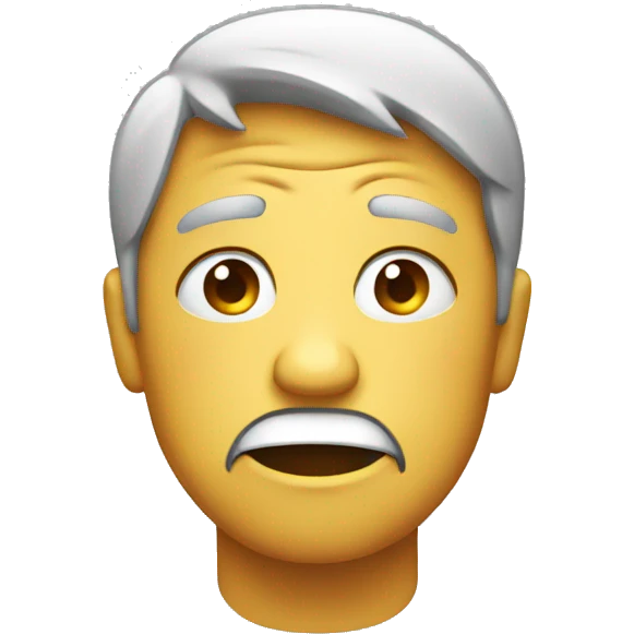Disappointed face with throwing up  emoji