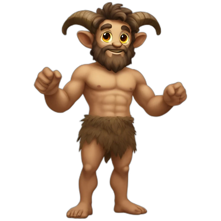 Satyr full body emoji