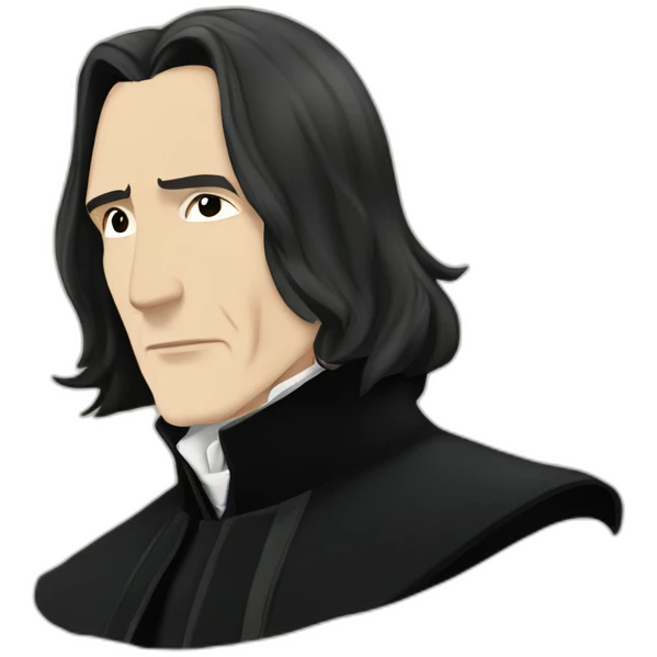 elegant profile Severus snape Alan rickmane emoji