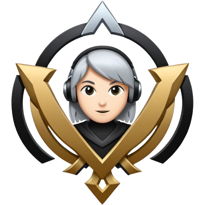 Logo with a L and a M team esport emoji