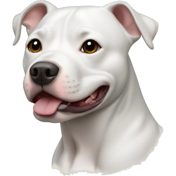 White pit bull mix emoji