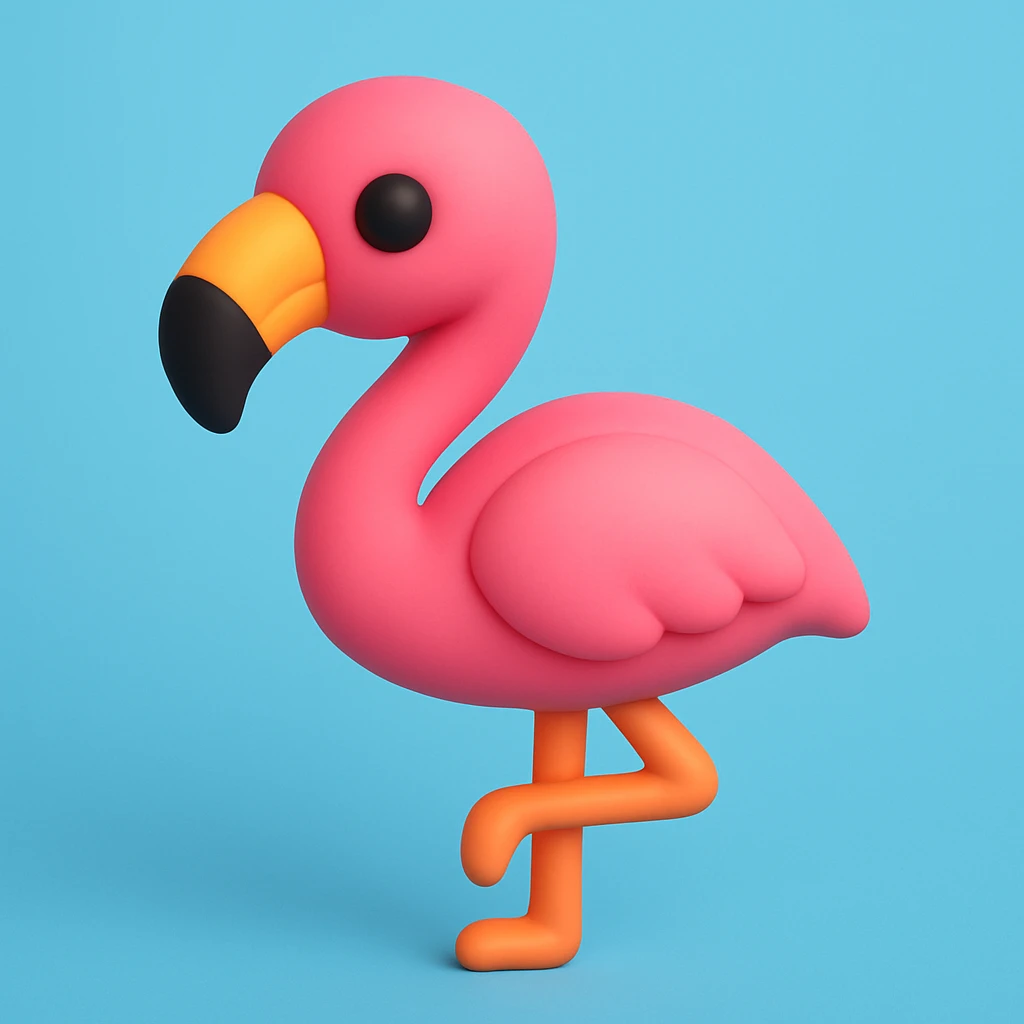 flamingo emoji