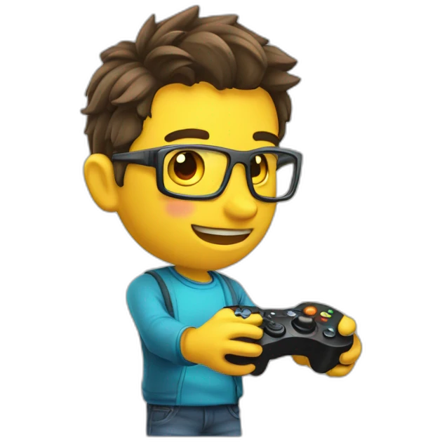 Gamer feliz emoji