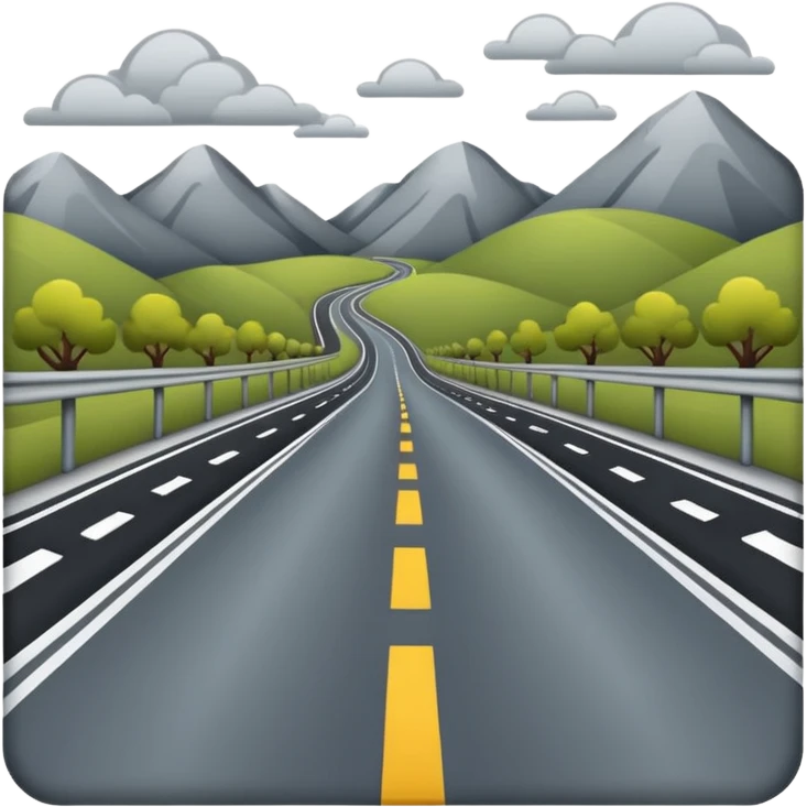 CARRETERA sin cuadro pero con paisajes de lado 

 emoji