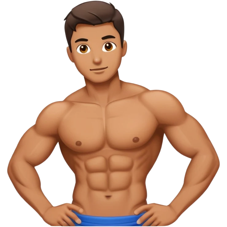 Man with ABS emoji